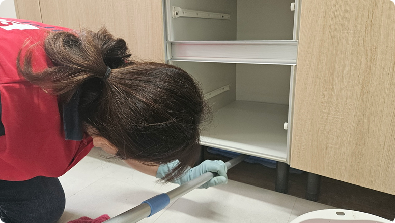 싱크대 하단청소