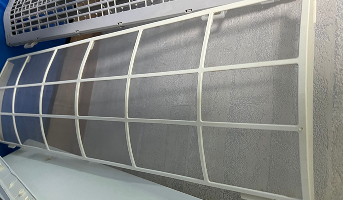 에어컨 필터 오염 청소 후 사진