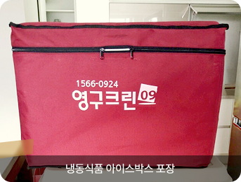 냉동식품 아이스박스 포장