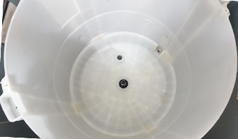 드럼통 내부 오염 청소 후 사진